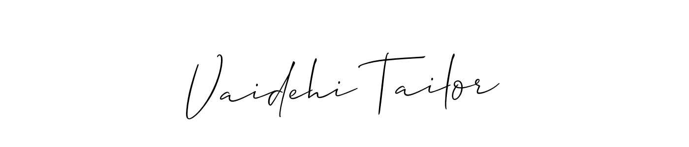 Make a beautiful signature design for name Vaidehi Tailor. Use this online signature maker to create a handwritten signature for free. Vaidehi Tailor signature style 2 images and pictures png