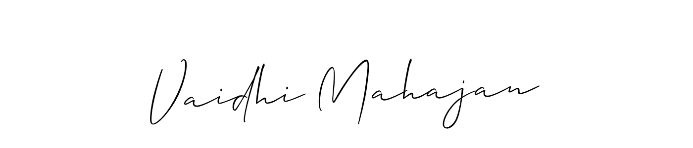 See photos of Vaidhi Mahajan official signature by Spectra . Check more albums & portfolios. Read reviews & check more about Allison_Script font. Vaidhi Mahajan signature style 2 images and pictures png