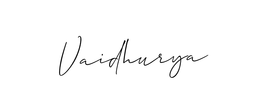 Make a short Vaidhurya signature style. Manage your documents anywhere anytime using Allison_Script. Create and add eSignatures, submit forms, share and send files easily. Vaidhurya signature style 2 images and pictures png