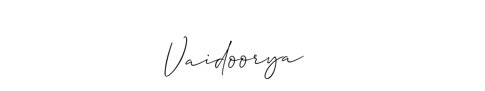 Here are the top 10 professional signature styles for the name Vaidoorya ❤️. These are the best autograph styles you can use for your name. Vaidoorya ❤️ signature style 2 images and pictures png