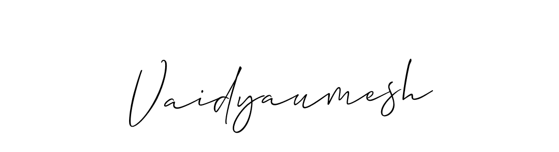 Also You can easily find your signature by using the search form. We will create Vaidyaumesh name handwritten signature images for you free of cost using Allison_Script sign style. Vaidyaumesh signature style 2 images and pictures png