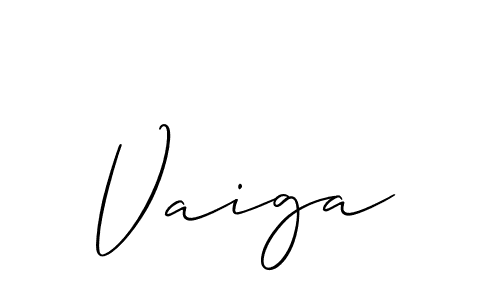 Also we have Vaiga name is the best signature style. Create professional handwritten signature collection using Allison_Script autograph style. Vaiga signature style 2 images and pictures png