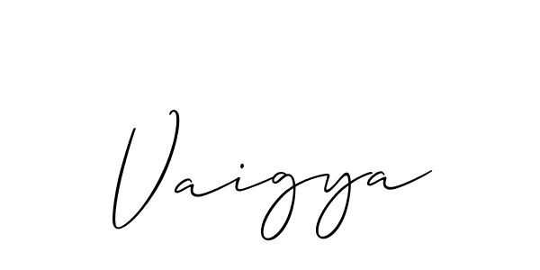 How to Draw Vaigya signature style? Allison_Script is a latest design signature styles for name Vaigya. Vaigya signature style 2 images and pictures png