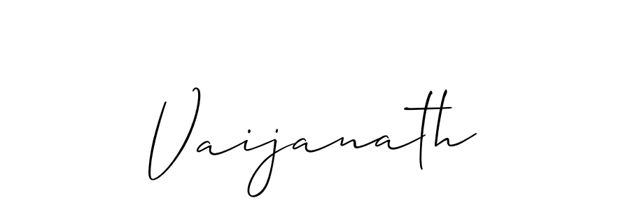 Create a beautiful signature design for name Vaijanath. With this signature (Allison_Script) fonts, you can make a handwritten signature for free. Vaijanath signature style 2 images and pictures png