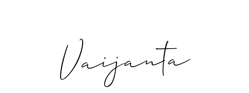 Vaijanta stylish signature style. Best Handwritten Sign (Allison_Script) for my name. Handwritten Signature Collection Ideas for my name Vaijanta. Vaijanta signature style 2 images and pictures png