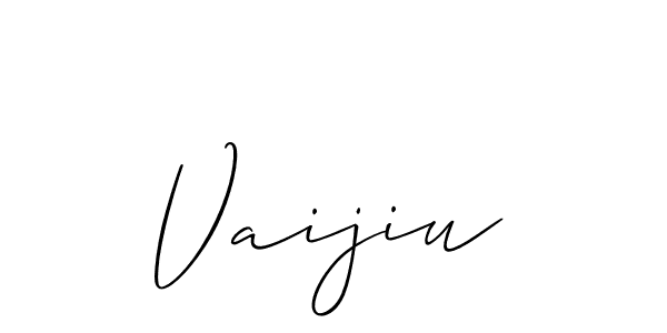 You should practise on your own different ways (Allison_Script) to write your name (Vaijiu) in signature. don't let someone else do it for you. Vaijiu signature style 2 images and pictures png