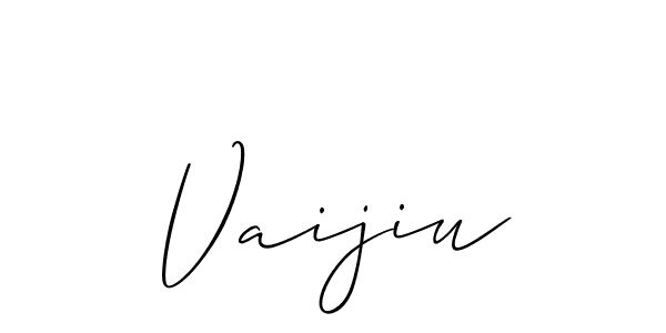 How to Draw Vaijiu signature style? Allison_Script is a latest design signature styles for name Vaijiu. Vaijiu signature style 2 images and pictures png