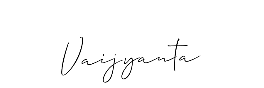 Create a beautiful signature design for name Vaijyanta. With this signature (Allison_Script) fonts, you can make a handwritten signature for free. Vaijyanta signature style 2 images and pictures png
