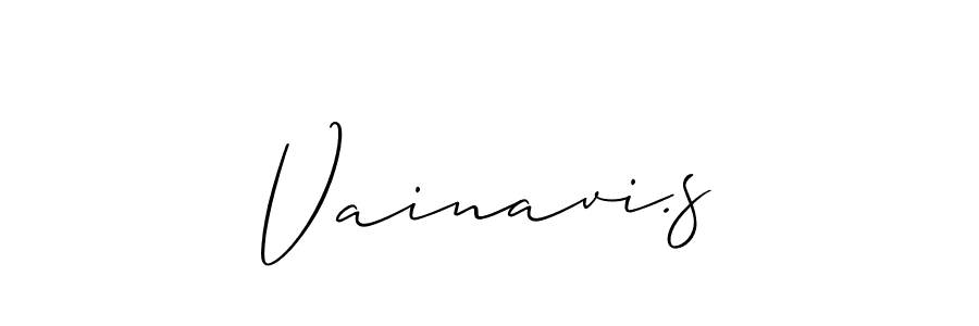 Best and Professional Signature Style for Vainavi.s. Allison_Script Best Signature Style Collection. Vainavi.s signature style 2 images and pictures png