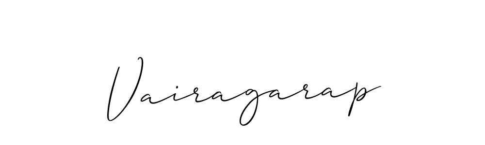 Make a beautiful signature design for name Vairagarap. With this signature (Allison_Script) style, you can create a handwritten signature for free. Vairagarap signature style 2 images and pictures png