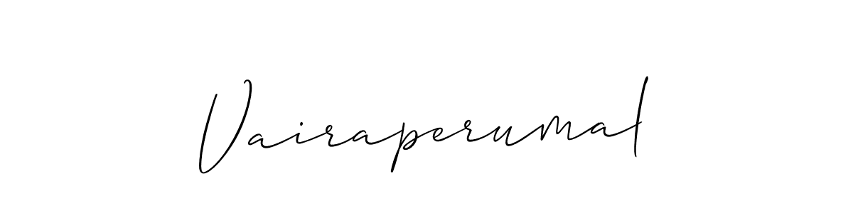 You should practise on your own different ways (Allison_Script) to write your name (Vairaperumal) in signature. don't let someone else do it for you. Vairaperumal signature style 2 images and pictures png