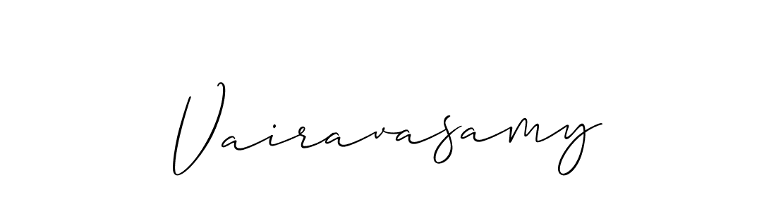 The best way (Allison_Script) to make a short signature is to pick only two or three words in your name. The name Vairavasamy include a total of six letters. For converting this name. Vairavasamy signature style 2 images and pictures png