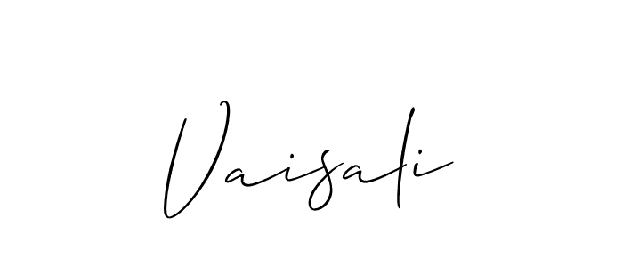 How to make Vaisali name signature. Use Allison_Script style for creating short signs online. This is the latest handwritten sign. Vaisali signature style 2 images and pictures png