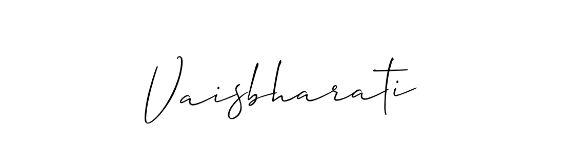 Allison_Script is a professional signature style that is perfect for those who want to add a touch of class to their signature. It is also a great choice for those who want to make their signature more unique. Get Vaisbharati name to fancy signature for free. Vaisbharati signature style 2 images and pictures png