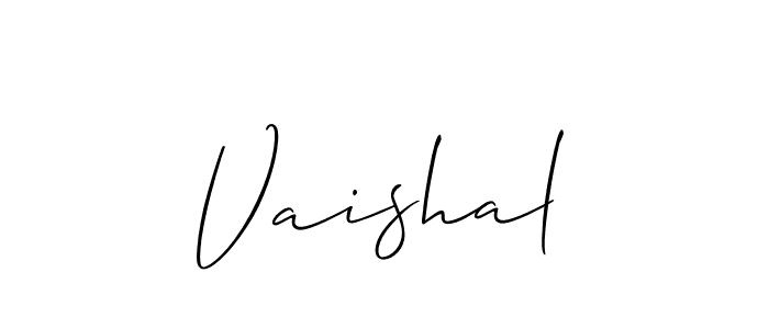 Also we have Vaishal name is the best signature style. Create professional handwritten signature collection using Allison_Script autograph style. Vaishal signature style 2 images and pictures png