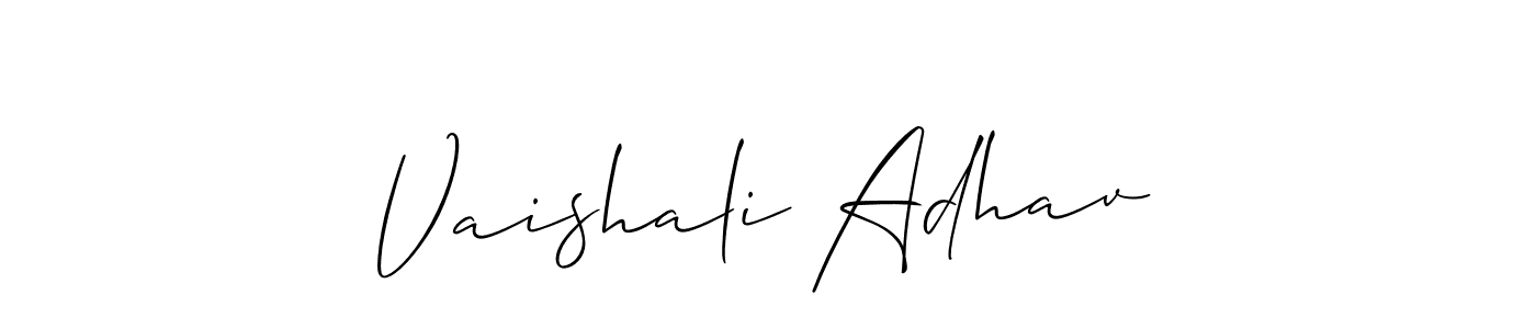 Here are the top 10 professional signature styles for the name Vaishali Adhav. These are the best autograph styles you can use for your name. Vaishali Adhav signature style 2 images and pictures png