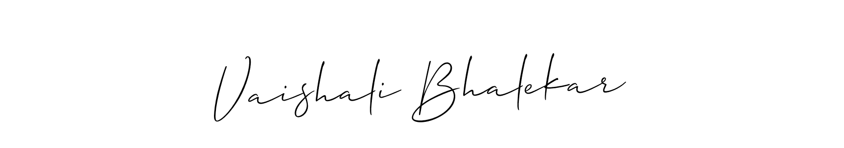 How to make Vaishali Bhalekar signature? Allison_Script is a professional autograph style. Create handwritten signature for Vaishali Bhalekar name. Vaishali Bhalekar signature style 2 images and pictures png