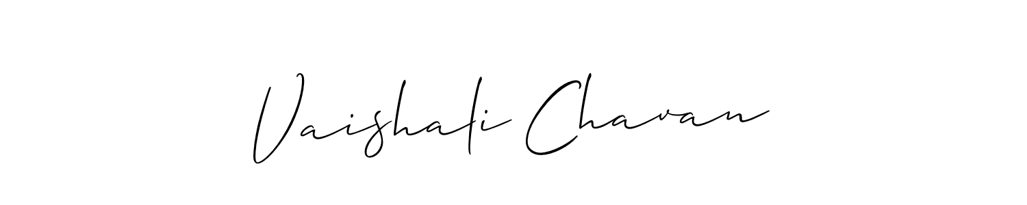 Also we have Vaishali Chavan name is the best signature style. Create professional handwritten signature collection using Allison_Script autograph style. Vaishali Chavan signature style 2 images and pictures png