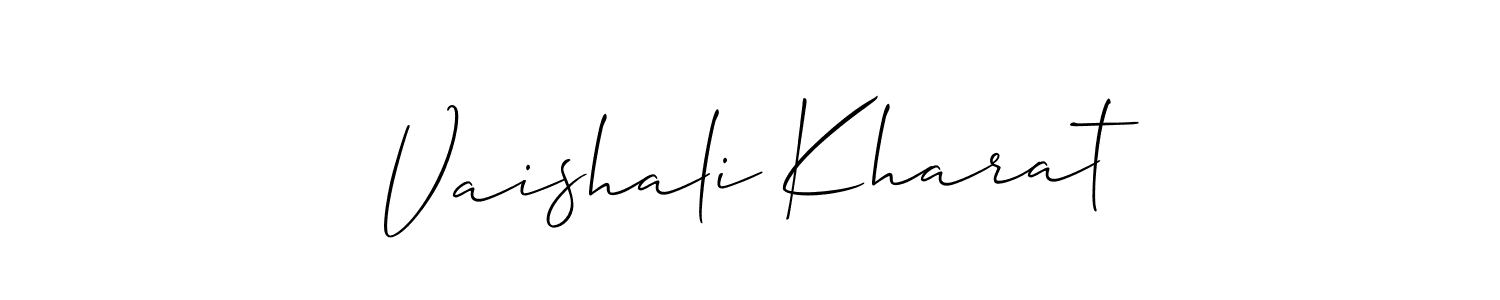 How to Draw Vaishali Kharat signature style? Allison_Script is a latest design signature styles for name Vaishali Kharat. Vaishali Kharat signature style 2 images and pictures png