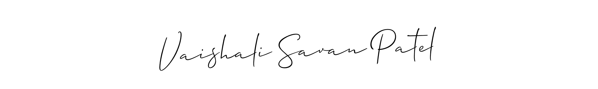 Make a beautiful signature design for name Vaishali Savan Patel. Use this online signature maker to create a handwritten signature for free. Vaishali Savan Patel signature style 2 images and pictures png