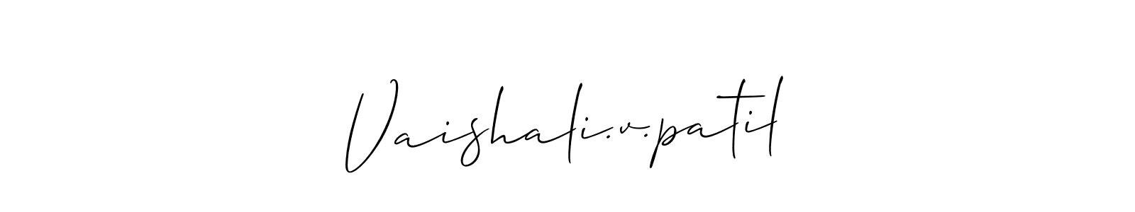 Here are the top 10 professional signature styles for the name Vaishali.v.patil. These are the best autograph styles you can use for your name. Vaishali.v.patil signature style 2 images and pictures png