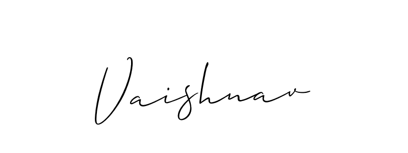 Similarly Allison_Script is the best handwritten signature design. Signature creator online .You can use it as an online autograph creator for name Vaishnav. Vaishnav signature style 2 images and pictures png