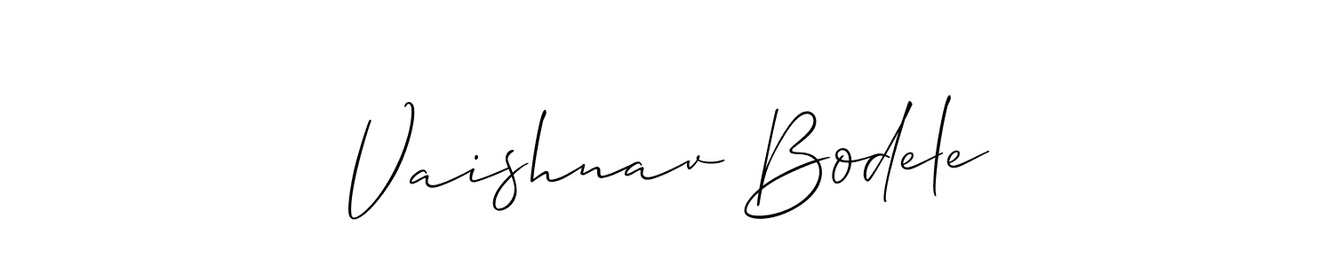 You can use this online signature creator to create a handwritten signature for the name Vaishnav Bodele. This is the best online autograph maker. Vaishnav Bodele signature style 2 images and pictures png