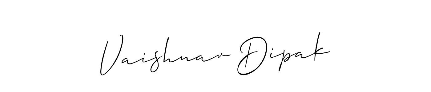 Also You can easily find your signature by using the search form. We will create Vaishnav Dipak name handwritten signature images for you free of cost using Allison_Script sign style. Vaishnav Dipak signature style 2 images and pictures png