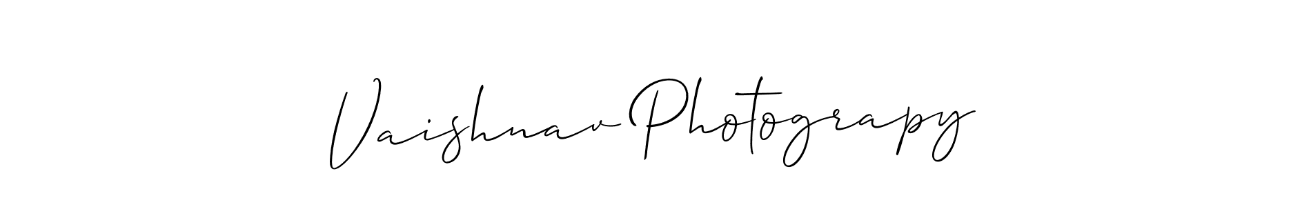 Also You can easily find your signature by using the search form. We will create Vaishnav Photograpy name handwritten signature images for you free of cost using Allison_Script sign style. Vaishnav Photograpy signature style 2 images and pictures png