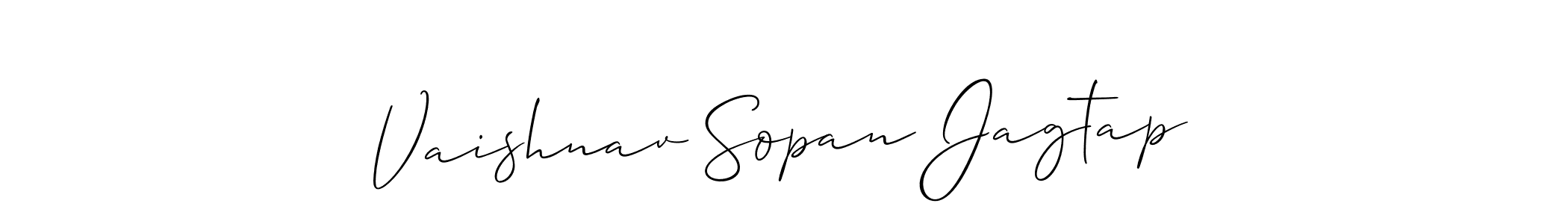 Best and Professional Signature Style for Vaishnav Sopan Jagtap. Allison_Script Best Signature Style Collection. Vaishnav Sopan Jagtap signature style 2 images and pictures png