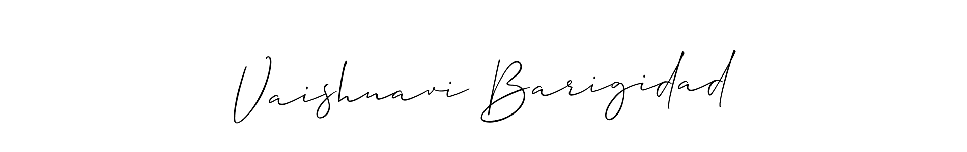 Vaishnavi Barigidad stylish signature style. Best Handwritten Sign (Allison_Script) for my name. Handwritten Signature Collection Ideas for my name Vaishnavi Barigidad. Vaishnavi Barigidad signature style 2 images and pictures png