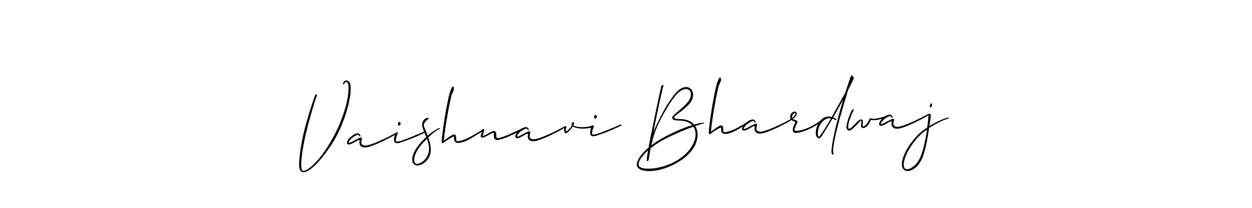 You should practise on your own different ways (Allison_Script) to write your name (Vaishnavi Bhardwaj) in signature. don't let someone else do it for you. Vaishnavi Bhardwaj signature style 2 images and pictures png