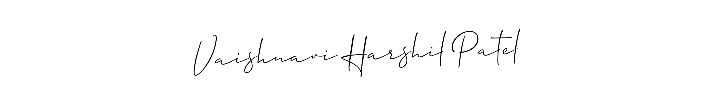 See photos of Vaishnavi Harshil Patel official signature by Spectra . Check more albums & portfolios. Read reviews & check more about Allison_Script font. Vaishnavi Harshil Patel signature style 2 images and pictures png