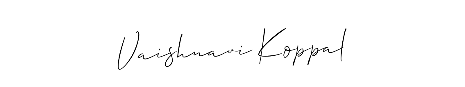Make a beautiful signature design for name Vaishnavi Koppal. Use this online signature maker to create a handwritten signature for free. Vaishnavi Koppal signature style 2 images and pictures png