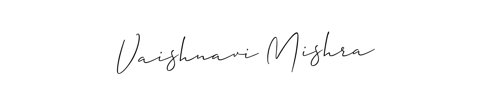 Also You can easily find your signature by using the search form. We will create Vaishnavi Mishra name handwritten signature images for you free of cost using Allison_Script sign style. Vaishnavi Mishra signature style 2 images and pictures png