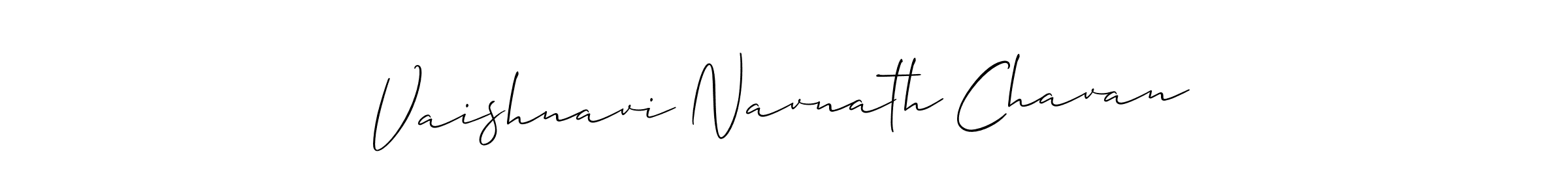 How to make Vaishnavi Navnath Chavan signature? Allison_Script is a professional autograph style. Create handwritten signature for Vaishnavi Navnath Chavan name. Vaishnavi Navnath Chavan signature style 2 images and pictures png