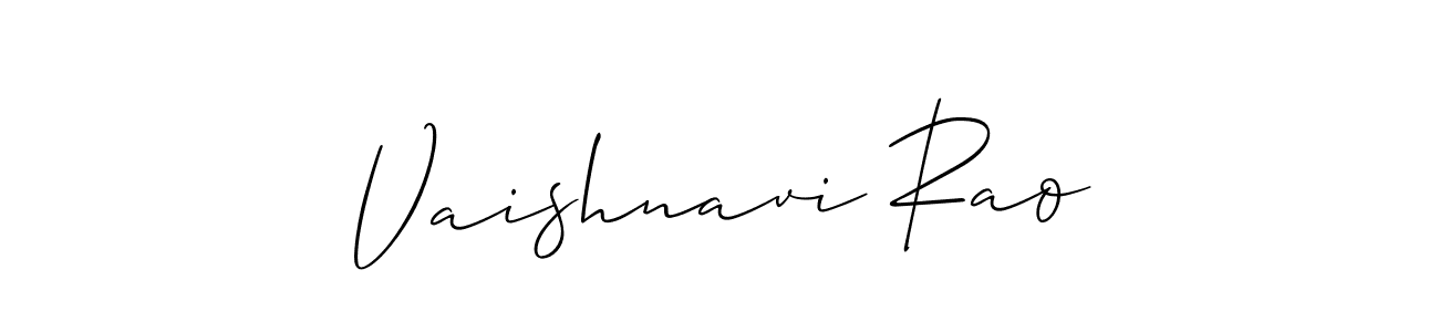 Make a beautiful signature design for name Vaishnavi Rao. Use this online signature maker to create a handwritten signature for free. Vaishnavi Rao signature style 2 images and pictures png