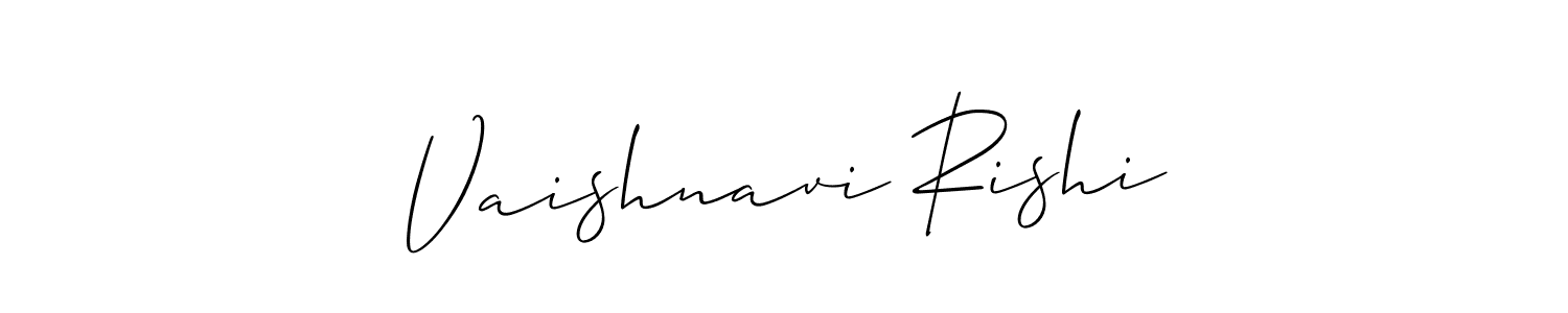 Design your own signature with our free online signature maker. With this signature software, you can create a handwritten (Allison_Script) signature for name Vaishnavi Rishi. Vaishnavi Rishi signature style 2 images and pictures png