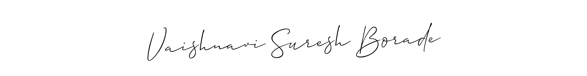 This is the best signature style for the Vaishnavi Suresh Borade name. Also you like these signature font (Allison_Script). Mix name signature. Vaishnavi Suresh Borade signature style 2 images and pictures png