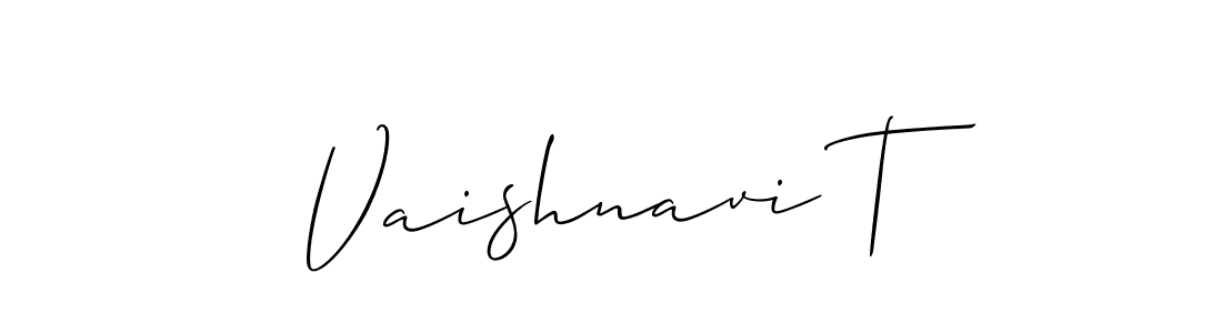 How to Draw Vaishnavi T signature style? Allison_Script is a latest design signature styles for name Vaishnavi T. Vaishnavi T signature style 2 images and pictures png