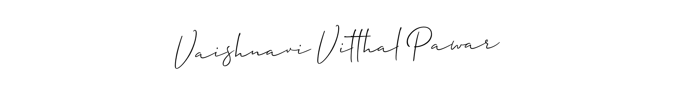 Make a beautiful signature design for name Vaishnavi Vitthal Pawar. Use this online signature maker to create a handwritten signature for free. Vaishnavi Vitthal Pawar signature style 2 images and pictures png