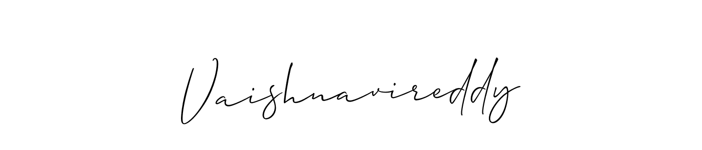 Also You can easily find your signature by using the search form. We will create Vaishnavireddy name handwritten signature images for you free of cost using Allison_Script sign style. Vaishnavireddy signature style 2 images and pictures png