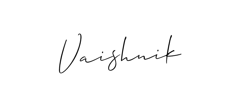 Once you've used our free online signature maker to create your best signature Allison_Script style, it's time to enjoy all of the benefits that Vaishnik name signing documents. Vaishnik signature style 2 images and pictures png