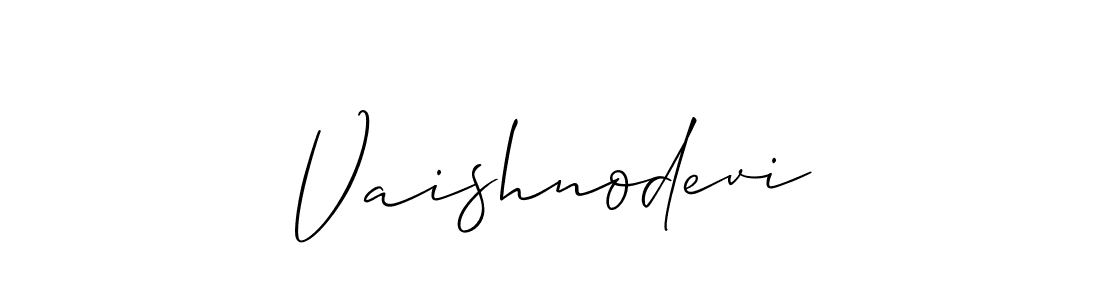 Vaishnodevi stylish signature style. Best Handwritten Sign (Allison_Script) for my name. Handwritten Signature Collection Ideas for my name Vaishnodevi. Vaishnodevi signature style 2 images and pictures png