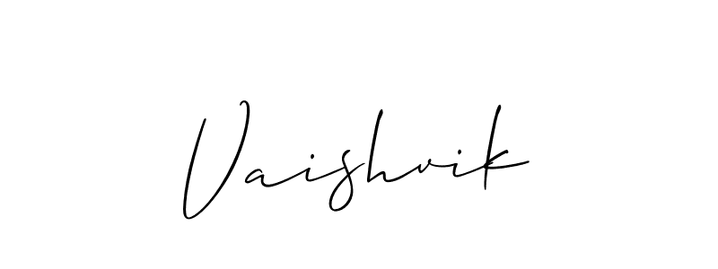 Also You can easily find your signature by using the search form. We will create Vaishvik name handwritten signature images for you free of cost using Allison_Script sign style. Vaishvik signature style 2 images and pictures png