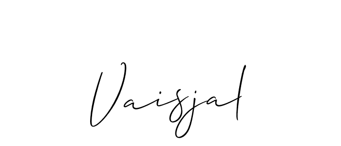 Vaisjal stylish signature style. Best Handwritten Sign (Allison_Script) for my name. Handwritten Signature Collection Ideas for my name Vaisjal. Vaisjal signature style 2 images and pictures png