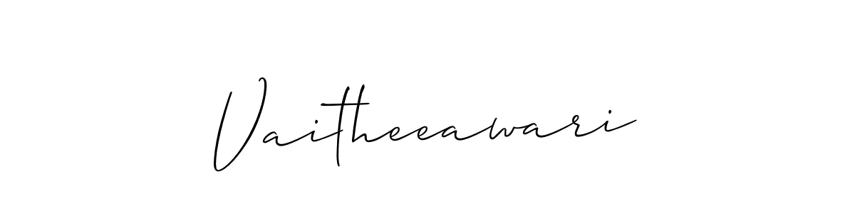 Make a beautiful signature design for name Vaitheeawari. With this signature (Allison_Script) style, you can create a handwritten signature for free. Vaitheeawari signature style 2 images and pictures png