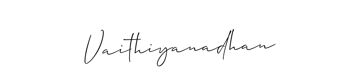 How to Draw Vaithiyanadhan signature style? Allison_Script is a latest design signature styles for name Vaithiyanadhan. Vaithiyanadhan signature style 2 images and pictures png