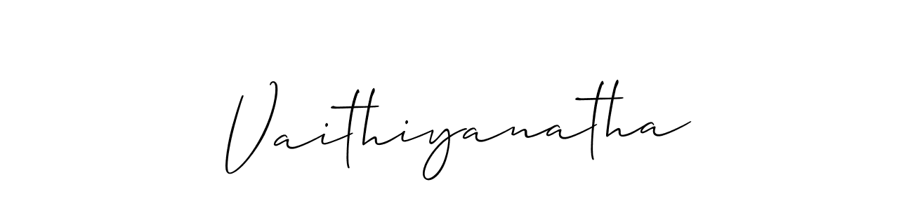 It looks lik you need a new signature style for name Vaithiyanatha. Design unique handwritten (Allison_Script) signature with our free signature maker in just a few clicks. Vaithiyanatha signature style 2 images and pictures png