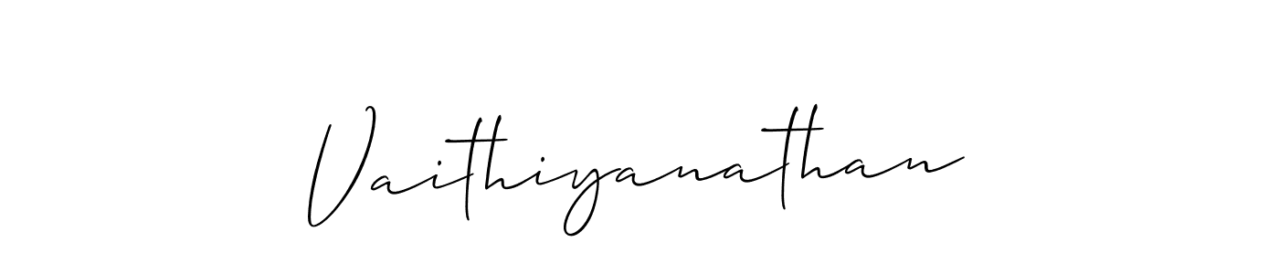 Vaithiyanathan stylish signature style. Best Handwritten Sign (Allison_Script) for my name. Handwritten Signature Collection Ideas for my name Vaithiyanathan. Vaithiyanathan signature style 2 images and pictures png